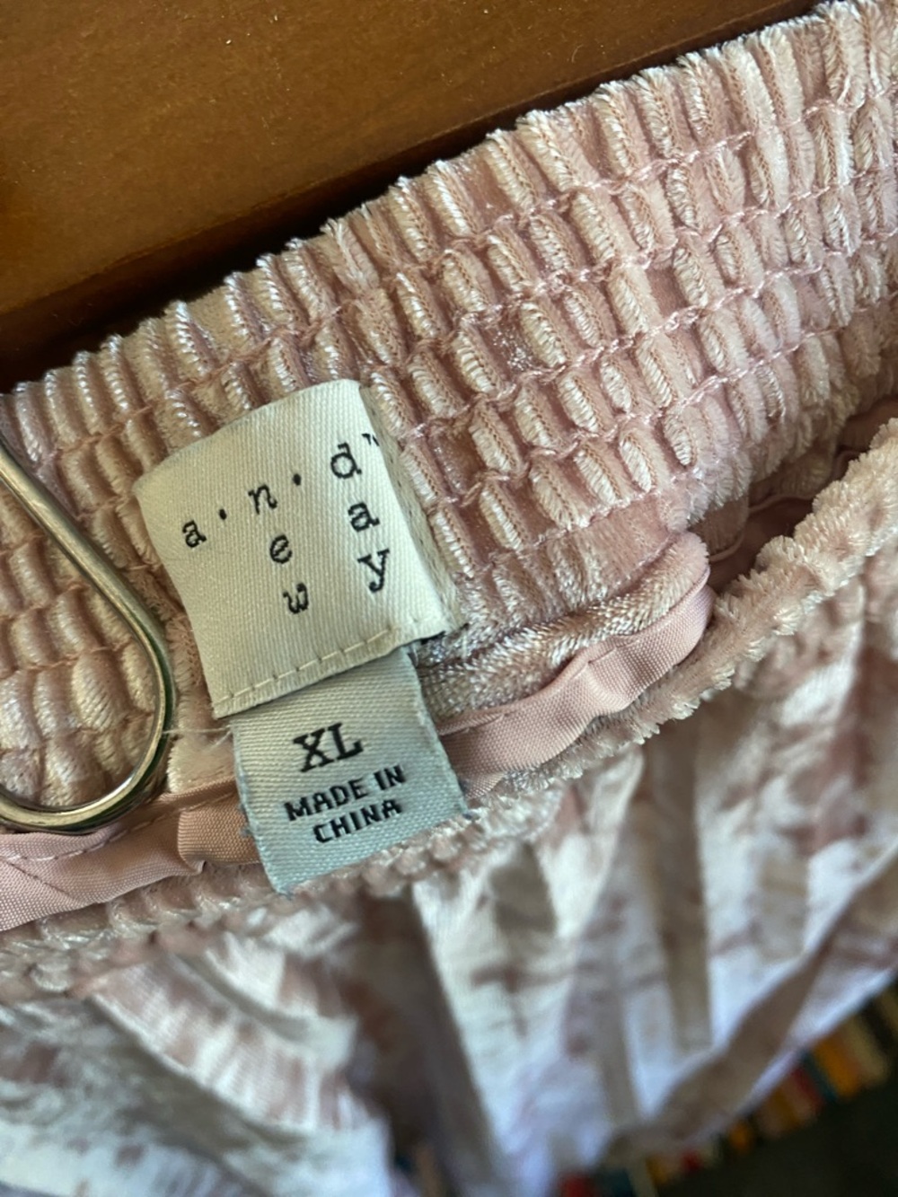 a new day Blush Crushed Velvet Pleated Midi Skirt - Picture 9 of 10